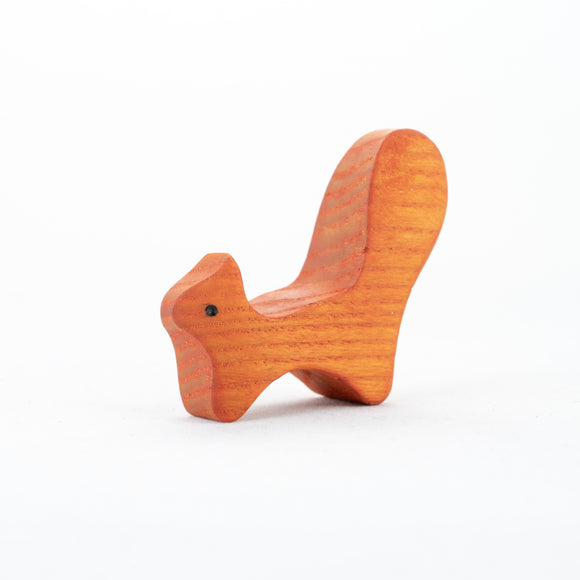 Waldorf Wooden Squirrel figurine - PoppyBabyCo