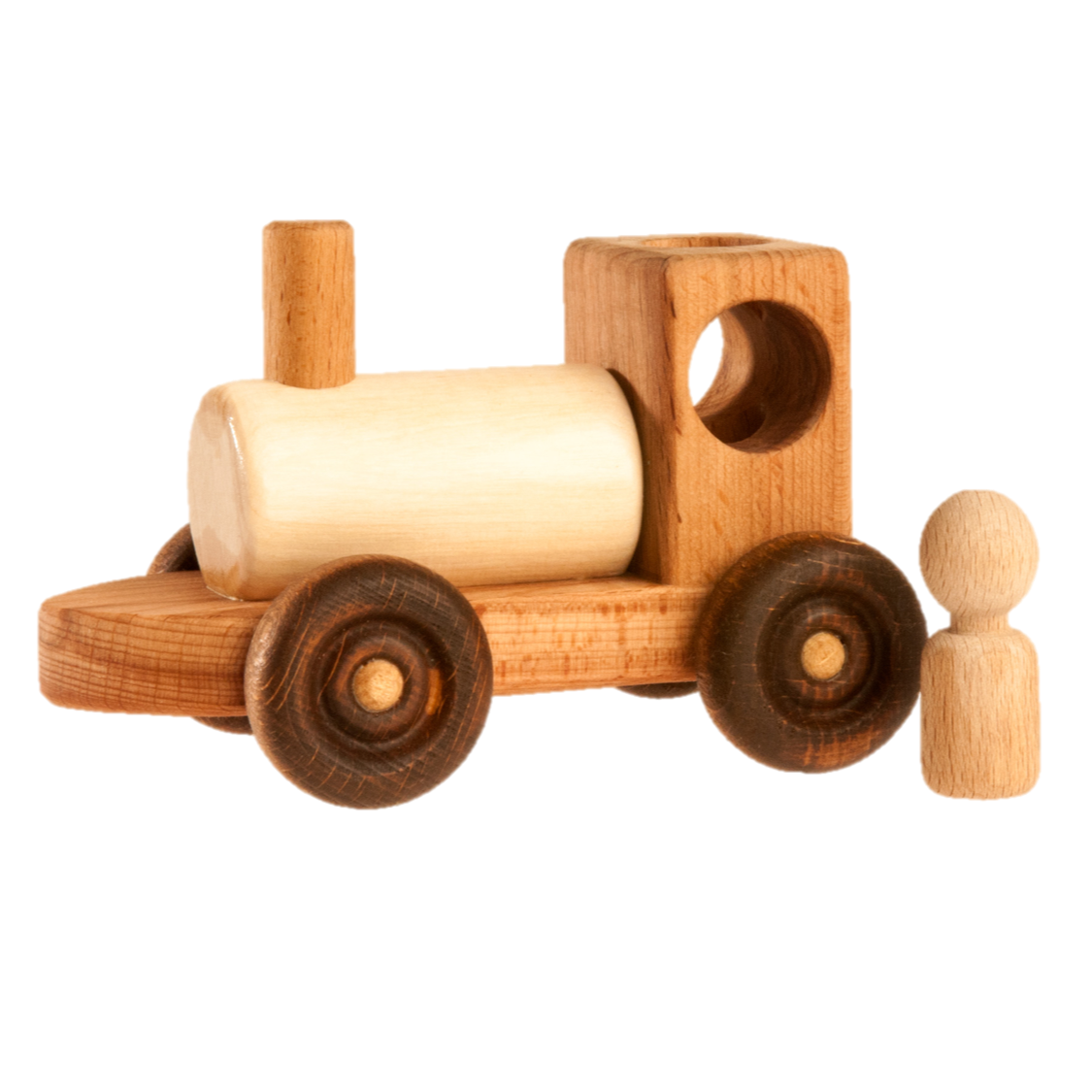 Handmade Wooden Toy Train Play Set, 23 - Main Image