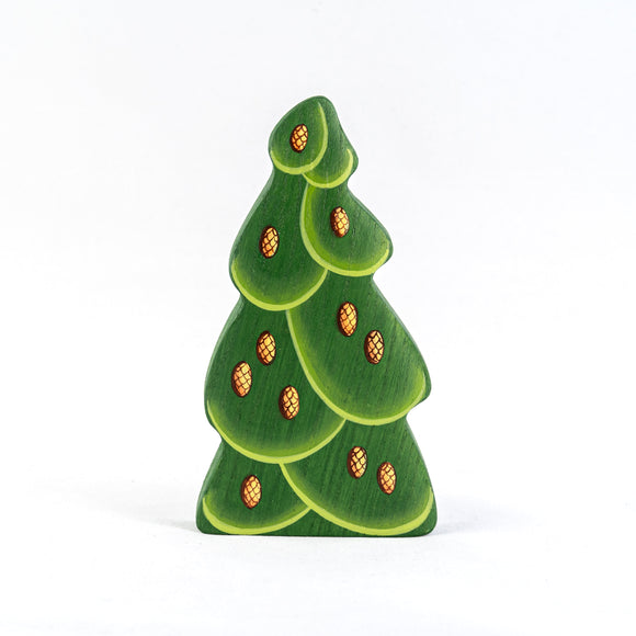 Waldorf Wooden Large Christmas Tree with Cones - PoppyBabyCo