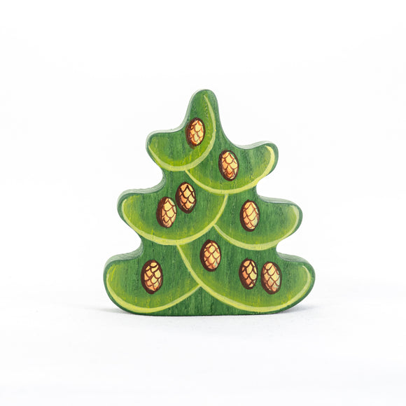 Wooden Small Christmas Tree with Cones - PoppyBabyCo