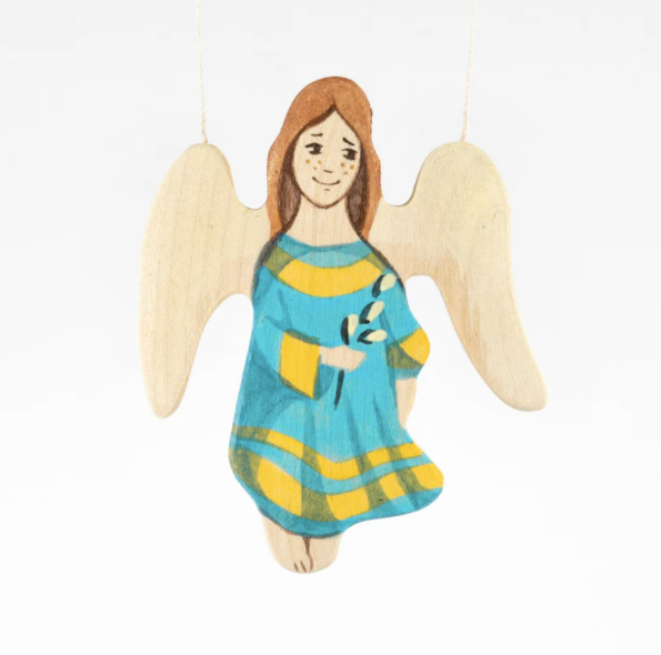 Waldorf Wooden Angel figurine toy