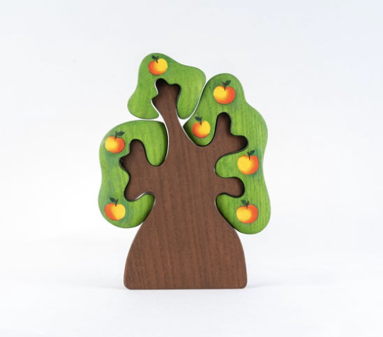 Waldorf Wooden Apple Tree Puzzle