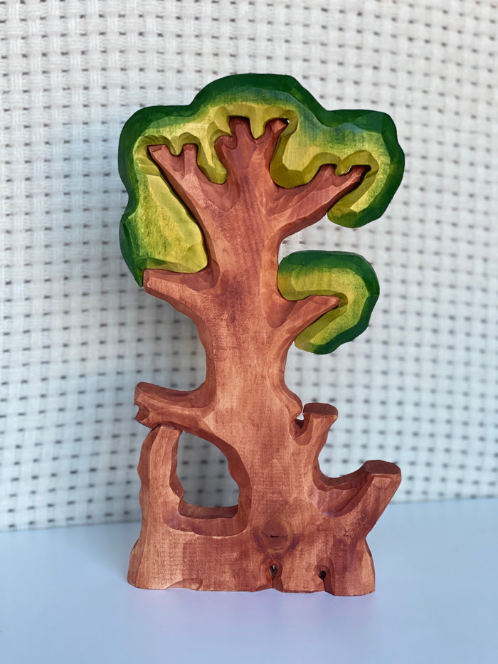 Wooden Bird Tree Toy