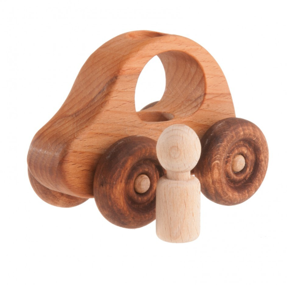 Wooden car roller hot sale toy