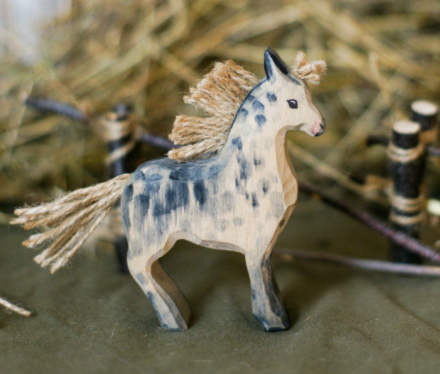 Wooden Horse Figurine Toy