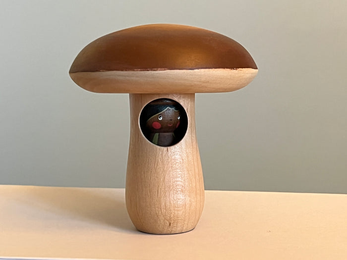 Gnezdo Mushroom with Acorn Doll