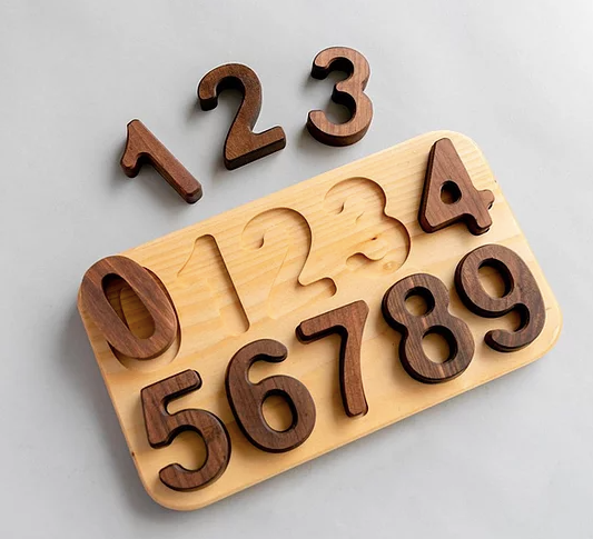 Wooden Number Puzzle for toddlers