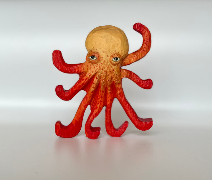 Hand Carved Octopus Figurine