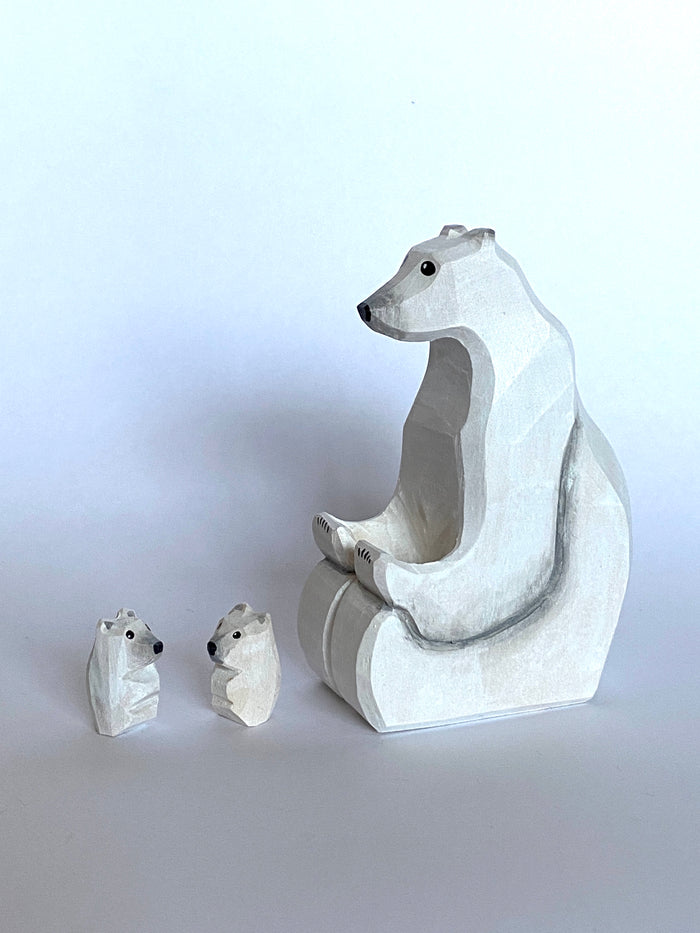 Wooden Polar Bear Toy