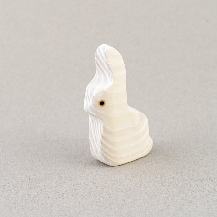 Handmade Wooden Rabbit Bunny Figurine